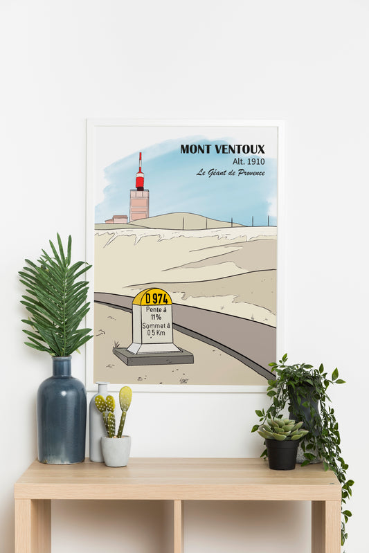 Affiche A3 - Borne D974 -