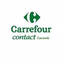 logo du carrefour contact caromb